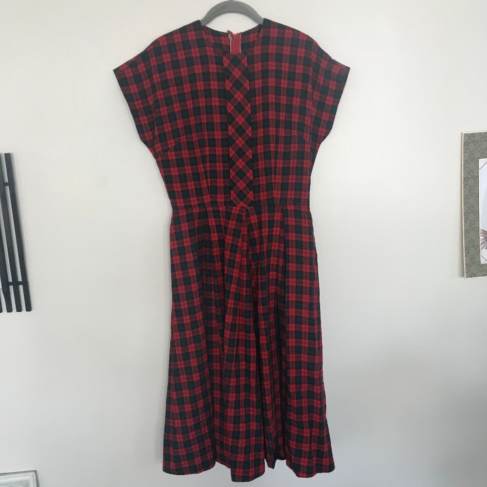 Vintage Checked Dress